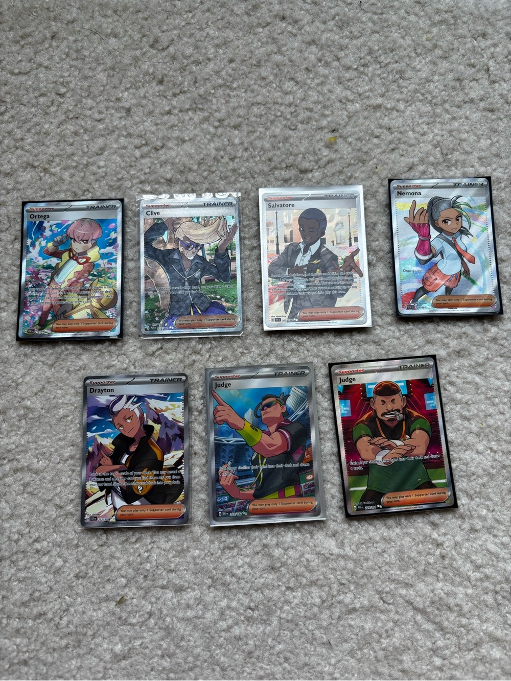 Full Art Pokemon Trainers Lot- All NM Condition